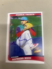Alfredo Ruiz Signed Card Peoria Chiefs 2023 Team Card IP Auto