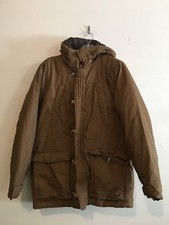 Dividend By H&m Size M Caramel Brown Women Full Zip Button Up Coat