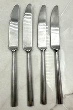 Hampton Silver Dinner Knives HSV10 Stainless Hexagonal Handle Set of 4- 9"