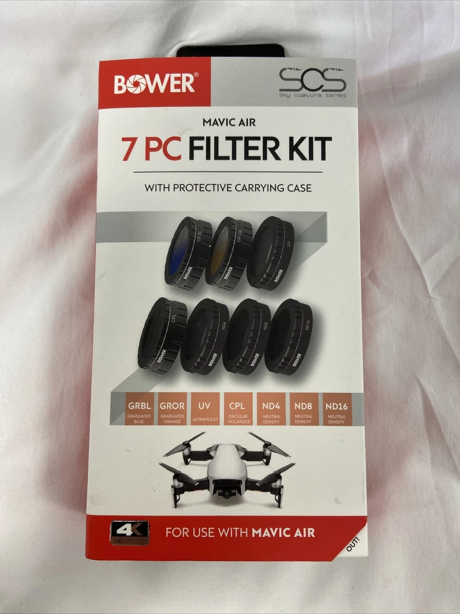 Bower Sky Capture Series MAVIC AIR 7pc Filter Kit open Box still