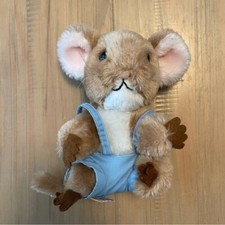 Dakin Merry Mouse Stuffed Animal Priscilla Hillman 1981 Vintage Blue Overalls