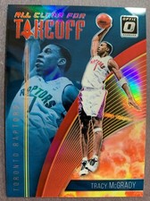 2018-19 Donruss Optic All Clear for Takeoff Red #10 Tracy McGrady *8/99* RAPTORS