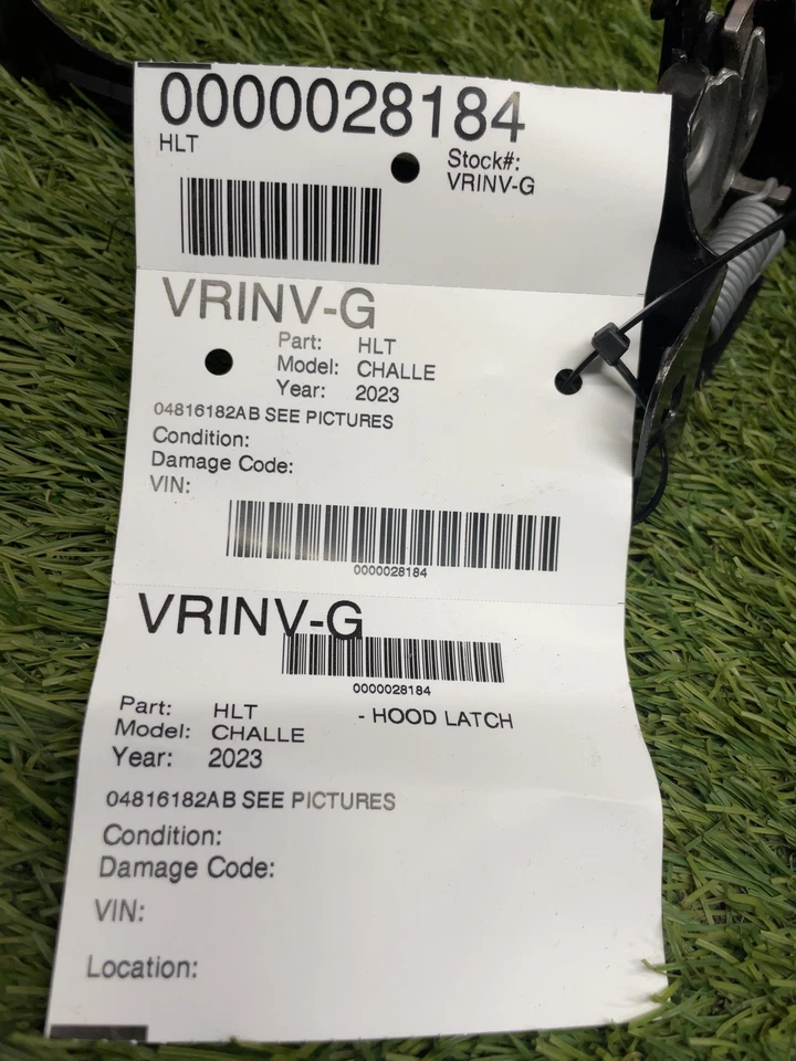 ✅ 2023 DODGE CHALLENGER HOOD LATCH PN:04816182AB OEM - Imagem 4 de 4