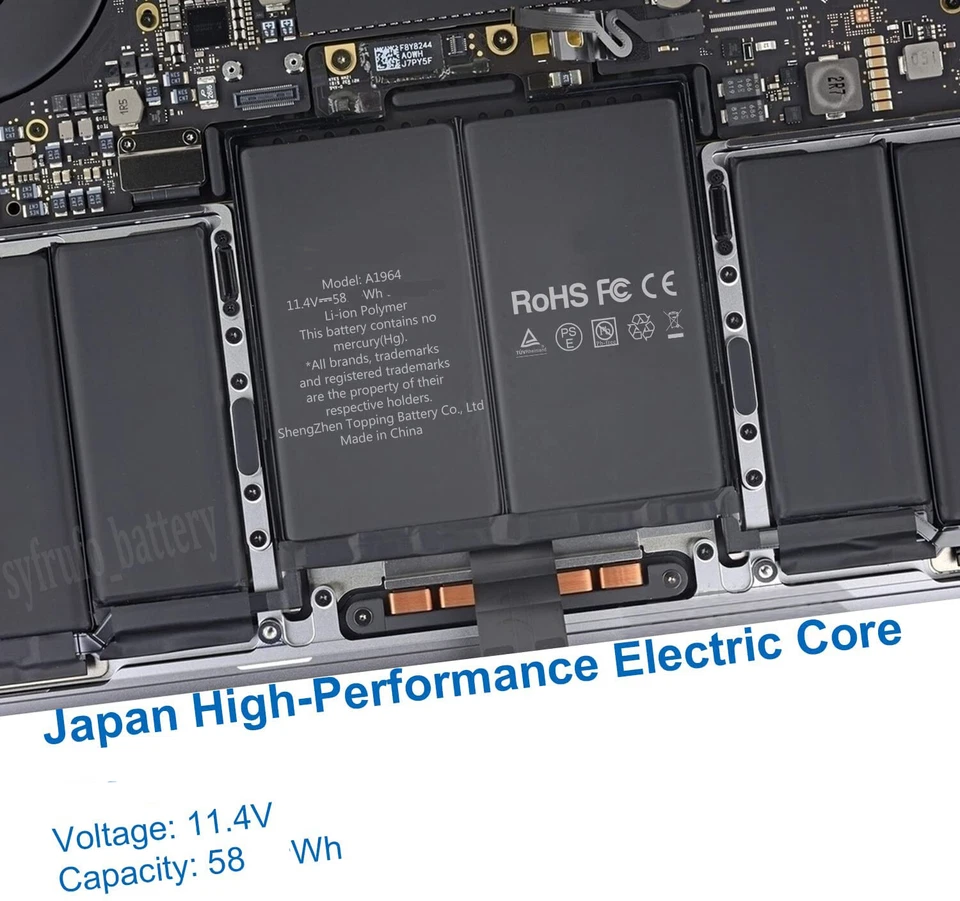 A1964 Battery For MacBook Pro 13" A1989 A1964 2018 2019 A2251 2020 EMC 3214 3358 - Image 3 of 4