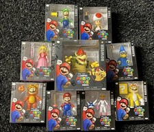 The Super Mario Bros Movie Toys COMPLETE SET NEW 2023 Mario Luigi Peach Bowser