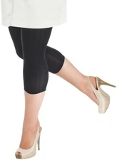 Just My Size 89004 Comfort Top Capri Hosiery Black -- Pick 3X or 4X