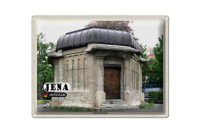 Blechschild Städte Jena Ernst Abbe Denkmal Wanddeko 40x30 cm Schild