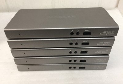 Lot of 5 Iogear USB Type-C USB-C Docking Station GUD3C01 No Adapter