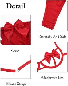 Bow Sexy Womens Lingerie Babydoll Badysuit Valentine's Day Nightwear Sleepwear