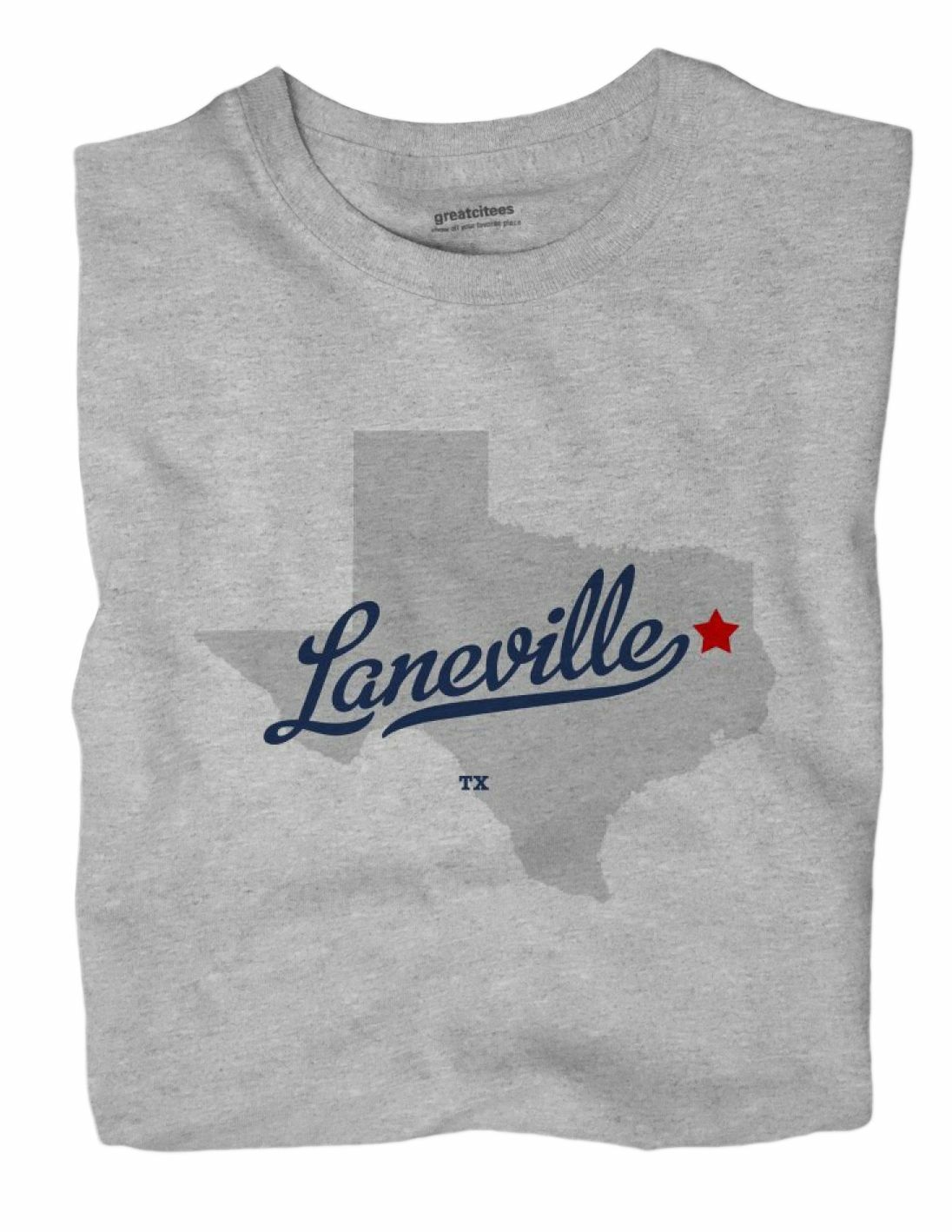 Laneville Texas TX TShirt MAP eBay