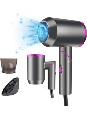 Ionic Hair Dryer Reverse Professional Salon Folding Hair Blow Dryer