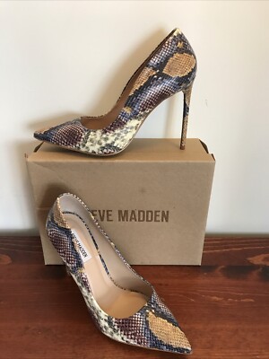 Heeled Sandals Steve Madden Travel Snake Sandals Steve Madden My Bestie  Sandals With Strap Buckle In Snake