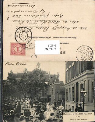 542629,Netherlands Utrecht Maskerade 25. Juni 1901 Le Roy 