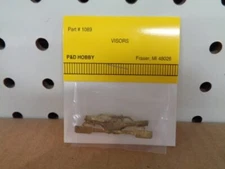 P&D Hobby Brand O Scale Detailing Parts: Visors, cab int., EMD, brass (4)