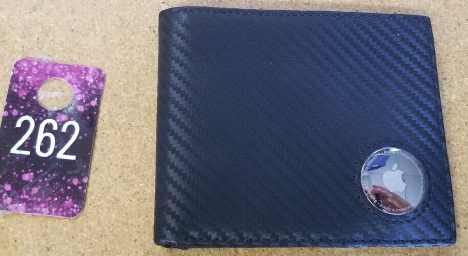 Black Apple Airtag Wallet with Secure Design #262-image