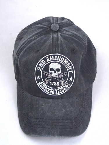 Berretto da baseball nero FADED "2° emendamento / America's Original Homeland Security" - Foto 2 di 5