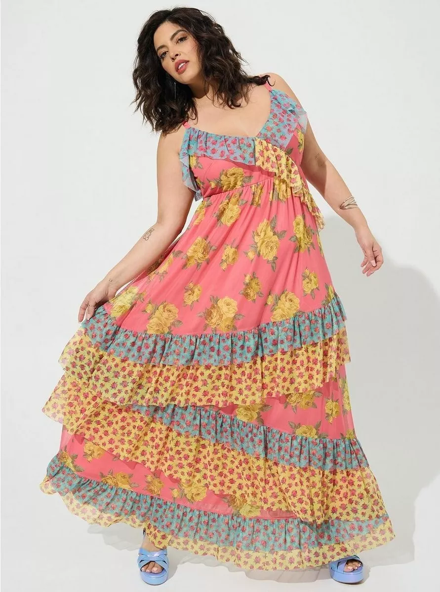 Betsey johnson top floral maxi dress