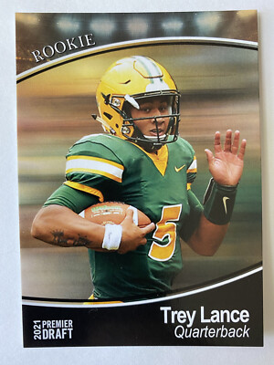 2021 SAGE Premier Draft Trey Lance Rookie NDSU Bison SF 49ers    