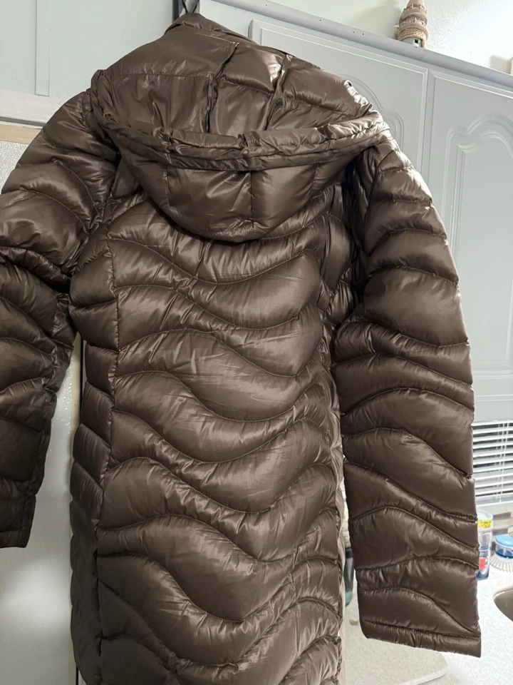 Chaqueta acolchada Andrew Marc para mujer XL gris empaquetable acolchada cremallera completa larga nueva sin etiquetas Foto 2 de 3