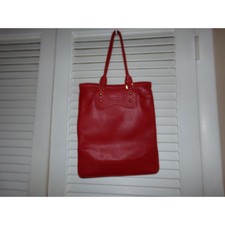 Marco Buggiani Red Italian Leather Shoulder Bag Mint Condition