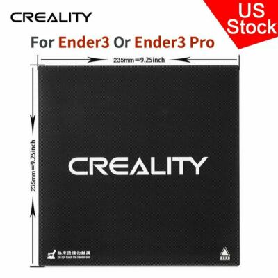 Creality Ender 3 Platform Heated Bed 3D Printer Carbon Crystalline Silicon Glass