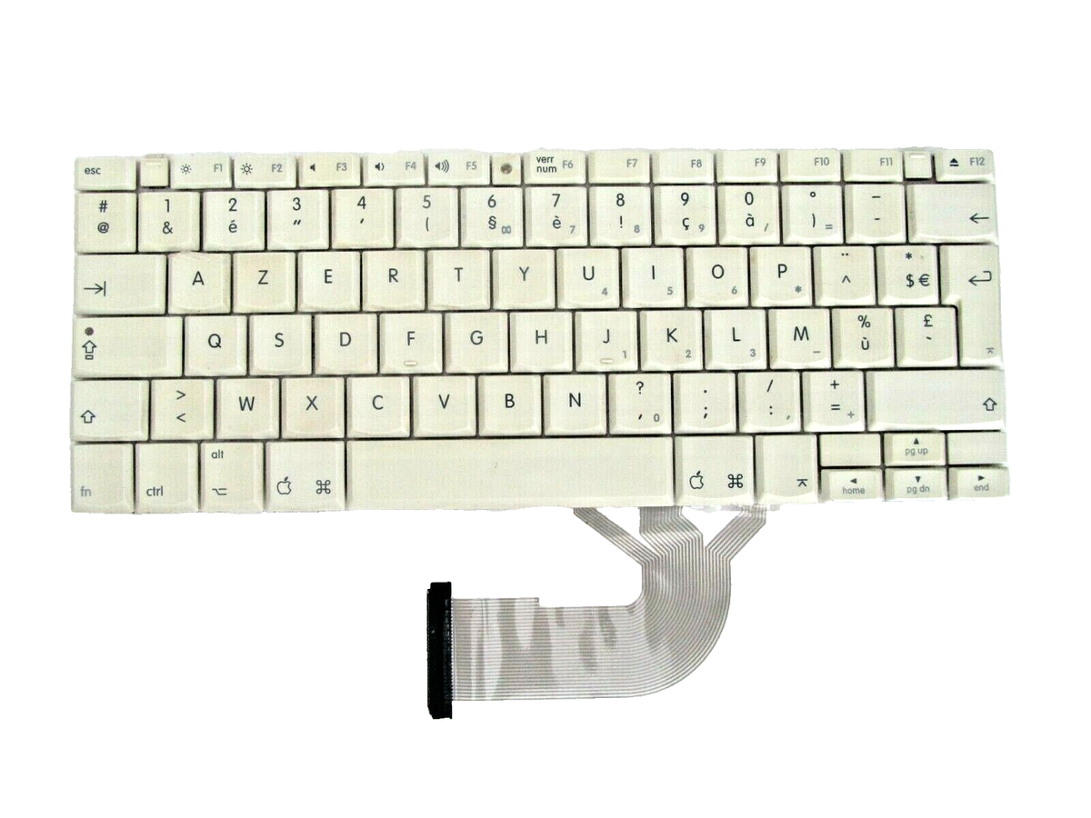 Apple ibook g4 A1055 2004 Azerty keyboard Ass'y KZ45106KRW9A | eBay