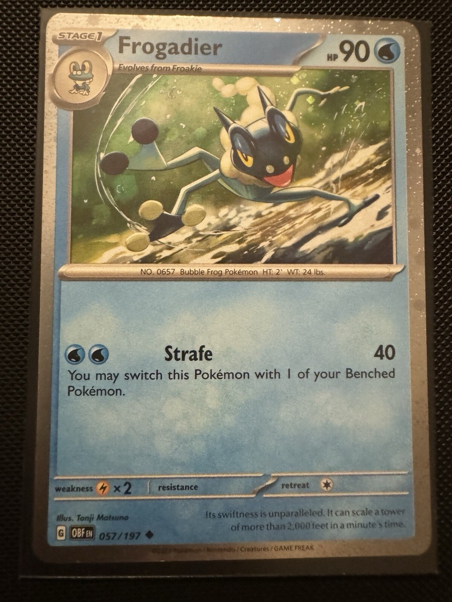 Pokemon TCG Frogadier 057/197 57 Cosmos Holo Shrouded Fable Promo
