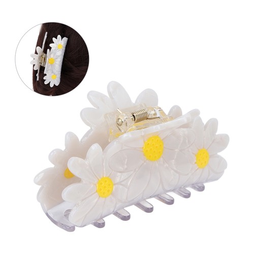 (big White Daisy)Daisy Hair Claw Clip Hair Claw Clips Elegant Flower eBay