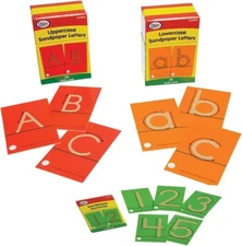 Didax Tactile Sandpaper Complete Bundle (Lowercase, Uppercase and Numbers)