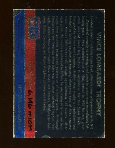 1990 Pro Set Football VINCE LOMARDI TROPHY Hologram - Picture 2 of 2