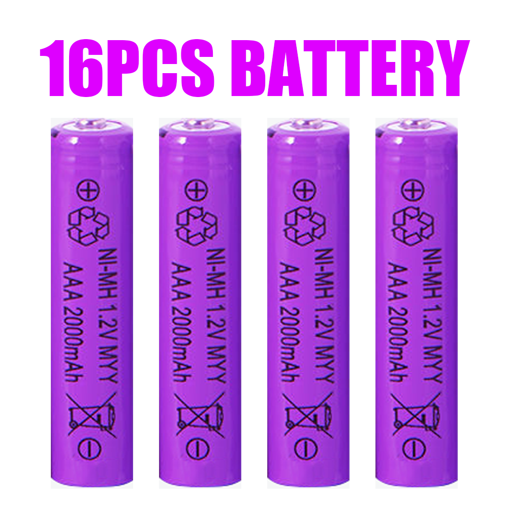 High-Capacity 2000mAh AA AAA Rechargeable Batteries with Charger for Toys and Flashlights-image