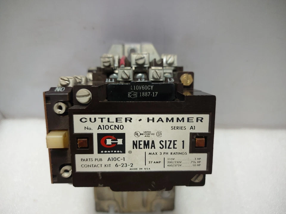 Cutler Hammer A10CN0 Démarreur NEMA Taille 1 Pièces Pub A10C-1 - Photo 2/4