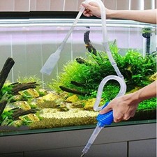 Aquarium Siphon Pump Fish Tank Gravel Cleaner with Long Nozzle Easy Water Change