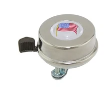 AltaLine Bicyle Classic American Flag USA Bike Bike Bell Chrome.