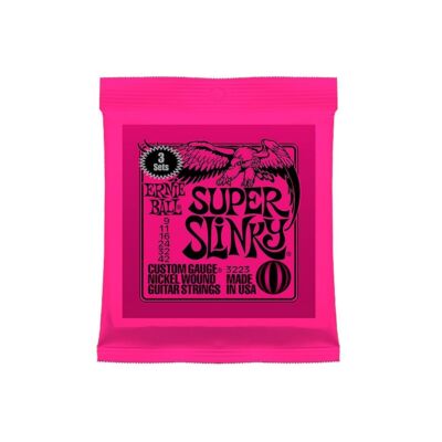 ERNIEBALL 3 x EB2223 Super Slinky  Satz 009''-042''