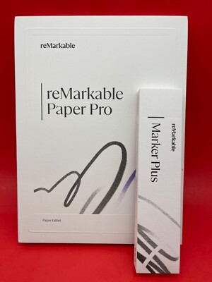 Bundle 11.8 reMarkable Paper Pro+Marker Pen STYLUS PLUS+6 spare Tips+USB-C