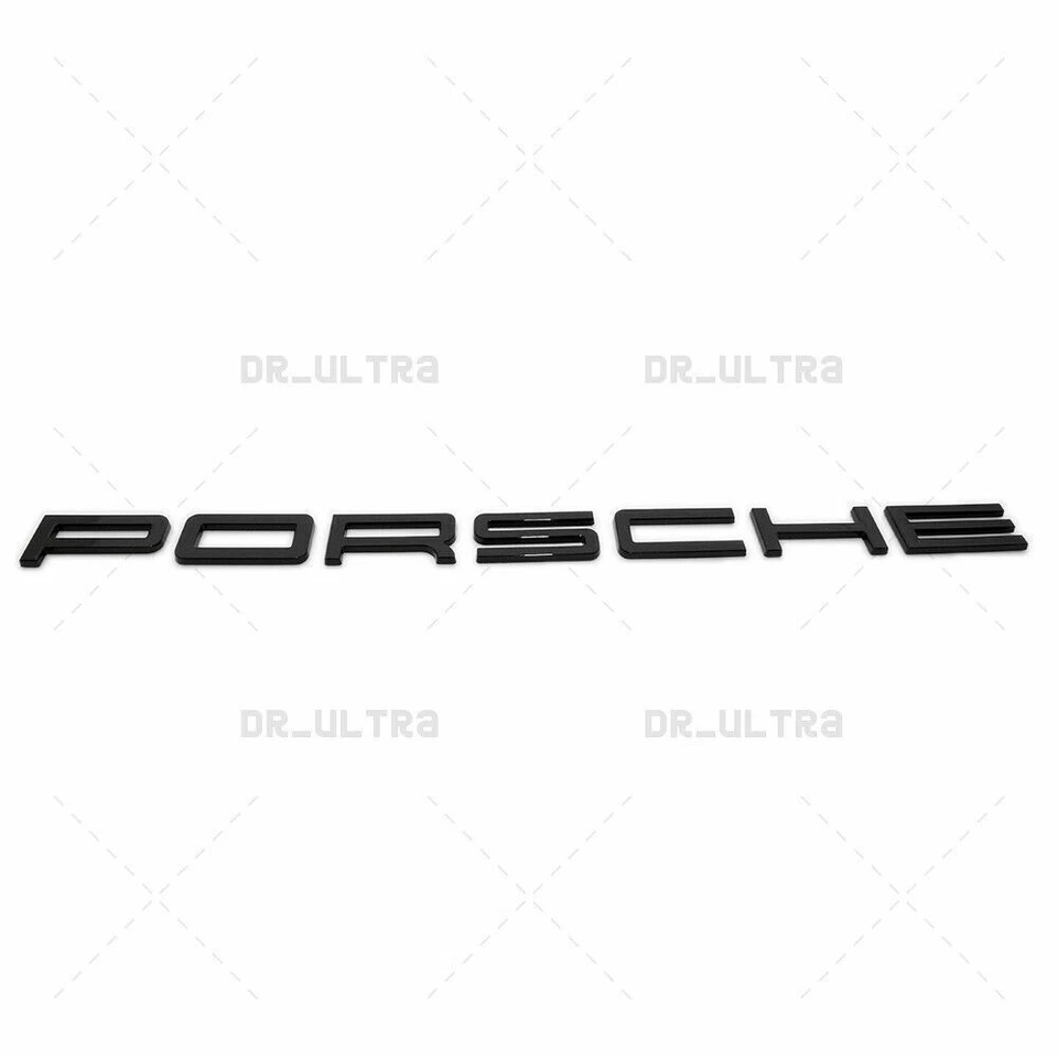 New PORSCHE in Glossy Black Rear Badge Emblem For All Porsche 991-559-235-91 - Image 2 of 4