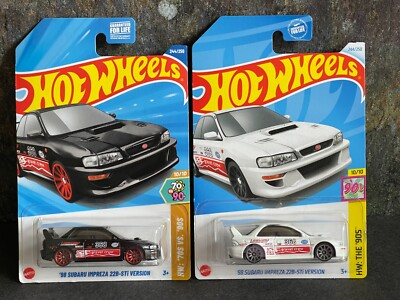 #ad Hot Wheels #x27;98 SUBARU IMPREZA 22B STI : Dollar General Black and White $12.95