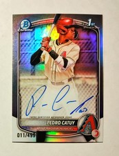 Pedro Catuy 2025 1st Bowman Chrome AUTO REFRACTOR 011/499 Diamondbacks RC D6