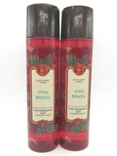 BATH  BODY WORKS VIVA BRAZIL FRAGRANCE MIST 8 FL OZ LOT OF 2 PCS 