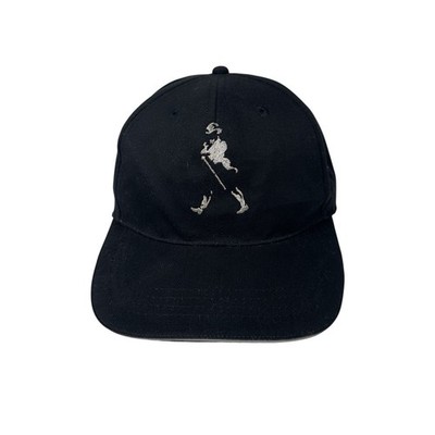 Johnnie Walker Black Promo Hat Cap Black Embroidered Adjustable