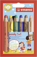 Buntstift - Stabilo Woody 3 In 1 - 6Er