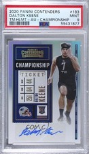 2020 Panini Contenders Championship Ticket /25 Dalton Keene PSA 9 MINT Auto g6p