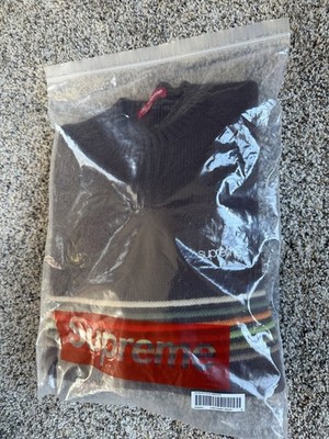 Supreme Raised Stripe Sweater - Brown - Size XL XLarge - SS26 New