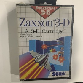 Zaxxon 3-D Sega Master System New and Sealed 1988 Tears In The Packaging Good