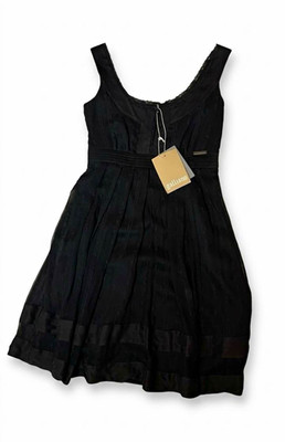 John Galliano Y2K Black Dress NWT Vintage Archive Whimsigoth Gothic Chic Sz M
