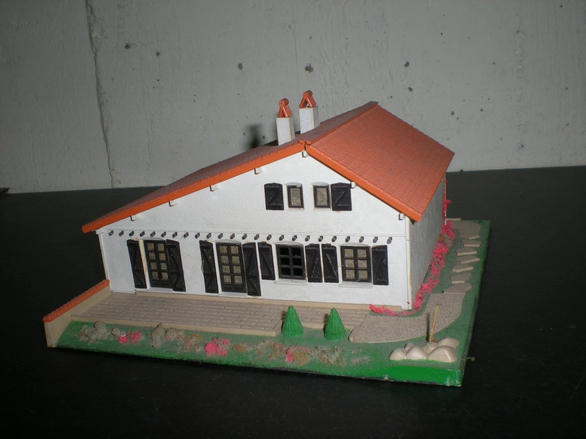 Lot 8 Maisons HO EDILMEC - Gare, Poste, Aiguillage, Pompiers - Occasion - Plastique