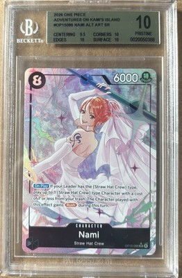 Nami OP15-086 Alternate Art SR Adventures on Kami's Island BGS 10