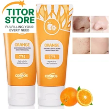 Orange Exfoliating Gel Scrub for Face and Body, Peeling Gel, Deep 2PCS 