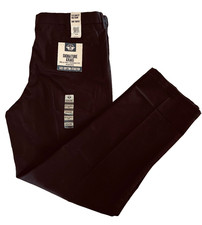 Dockers Navy Signature Khaki Pleated Front Lux Cotton Stretch Pant Size W36 XL32